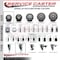 Service Caster 3'' Gray Poly Swivel 1-3/8'' Expanding Stem Caster Set 2 Total Lock Brakes, 4PK SCC-EXTTL20S314-PPUB-2-S-2-138 - alternate 2